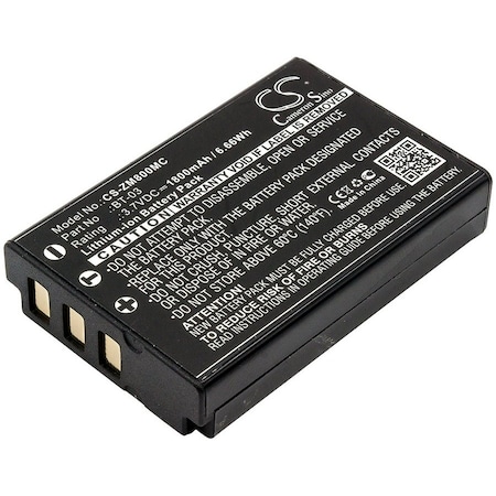 Bsc Preferred Zoom Q8 Recorder Camera Replacement Battery CS-ZM800MC